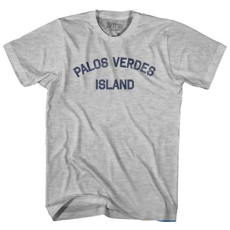 Palos Verdes Island Womens Cotton Junior Cut T-Shirt - Grey Heather