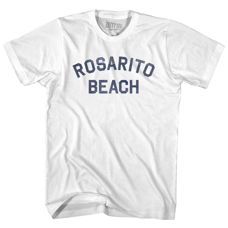 Rosarito Beach Womens Cotton Junior Cut T-Shirt - White