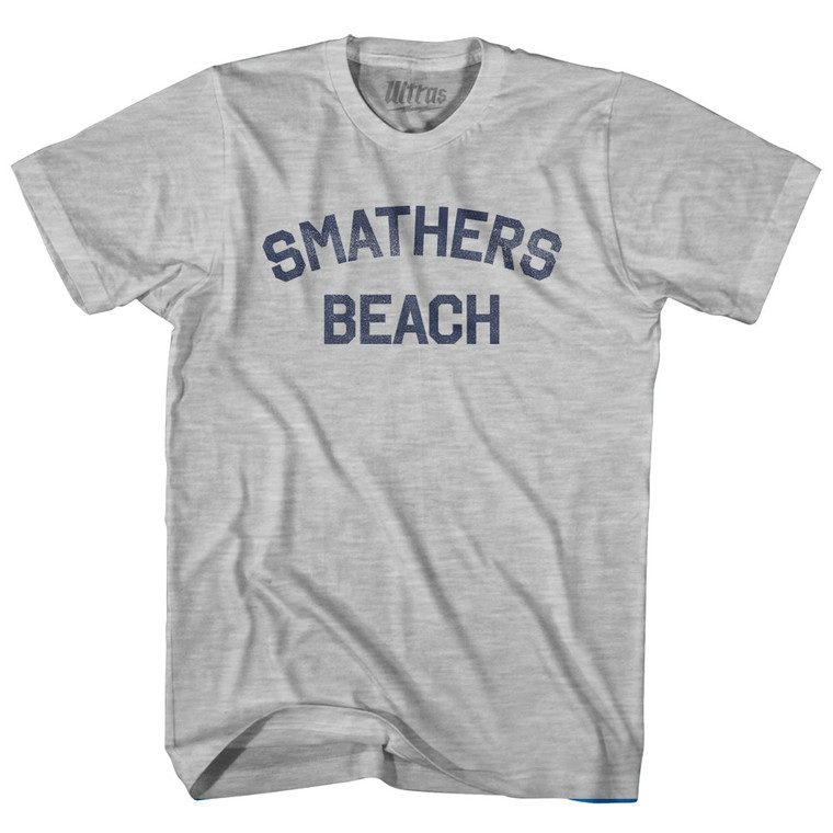 Smathers Beach Womens Cotton Junior Cut T-Shirt - Grey Heather