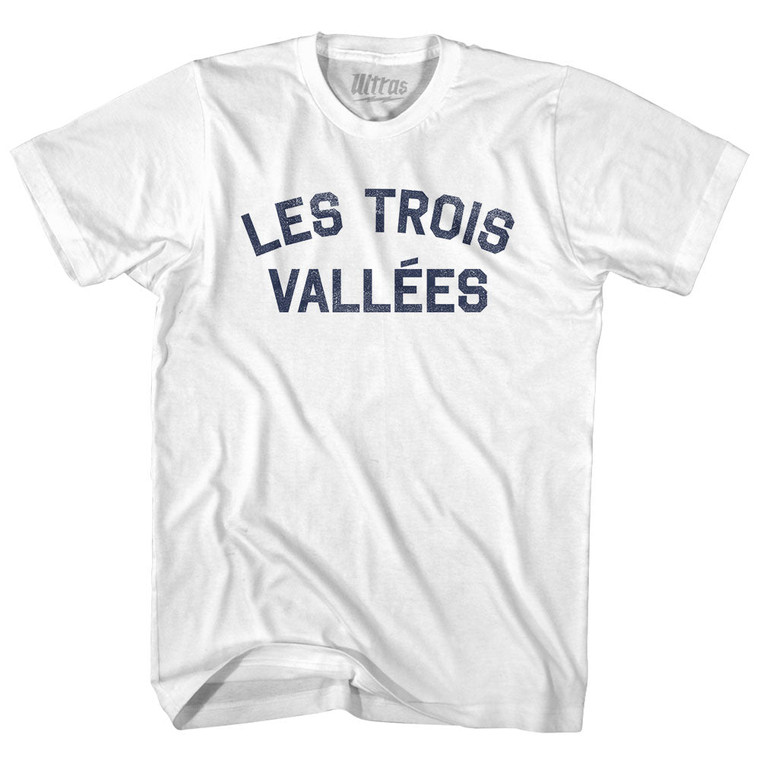 Les Trois Vallees Womens Cotton Junior Cut T-Shirt - White