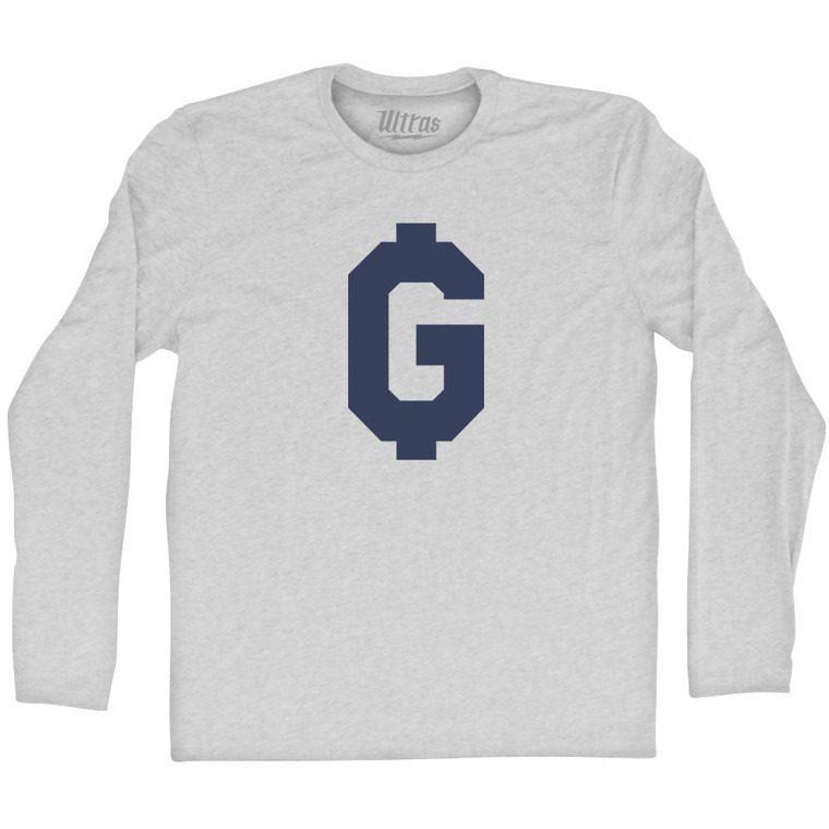 G Money Adult Cotton Long Sleeve T-shirt - Grey Heather