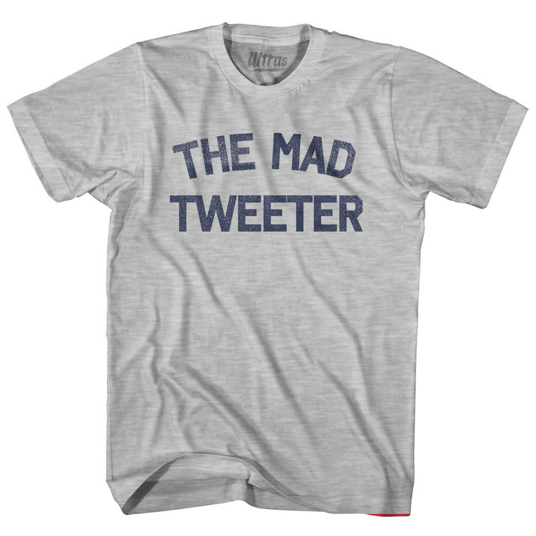 The Mad Tweeter Womens Cotton Junior Cut T-Shirt - Grey Heather