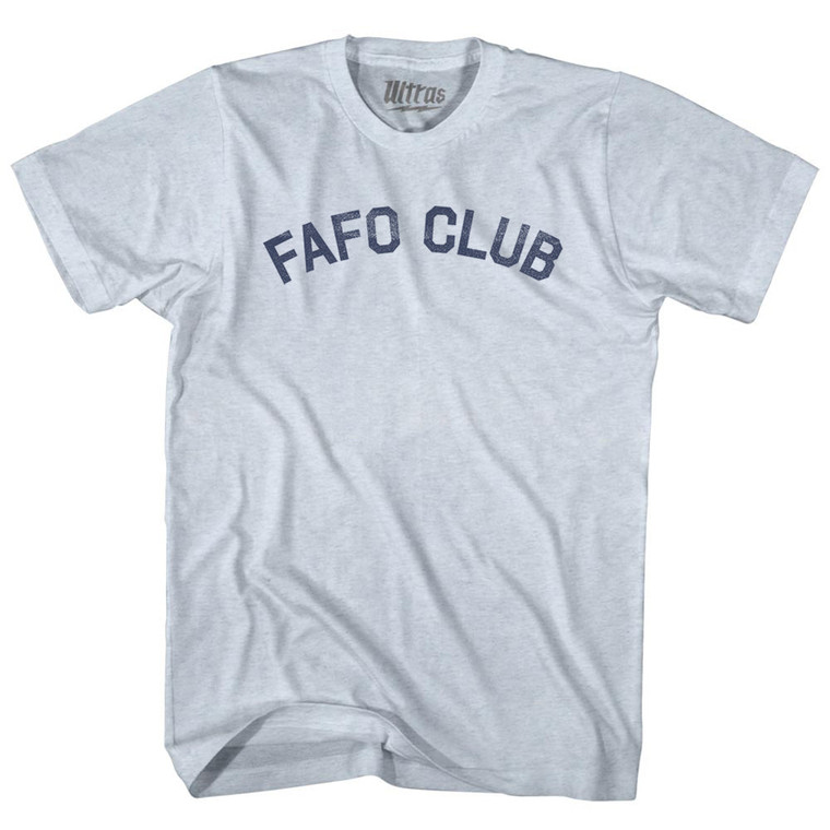 Fafo Club Adult Tri-Blend T-shirt - Athletic White