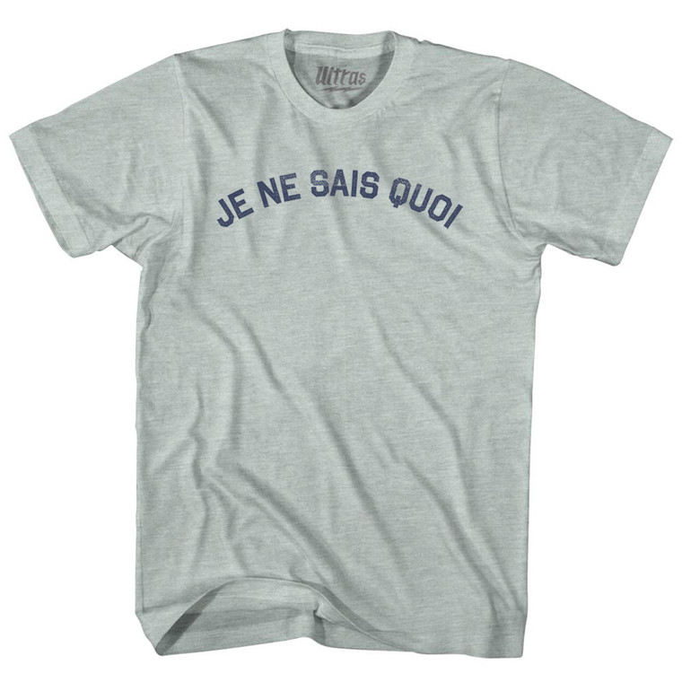 Je Ne Sais Quoi Adult Tri-Blend T-shirt - Athletic Cool Grey