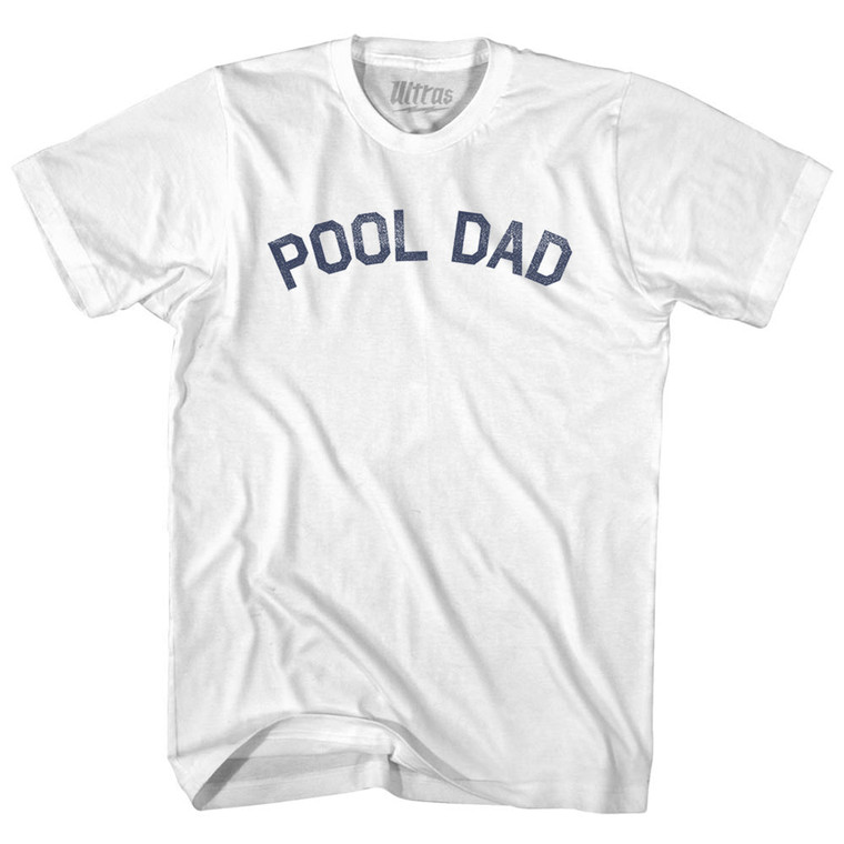 Pool Dad Youth Cotton T-shirt - White