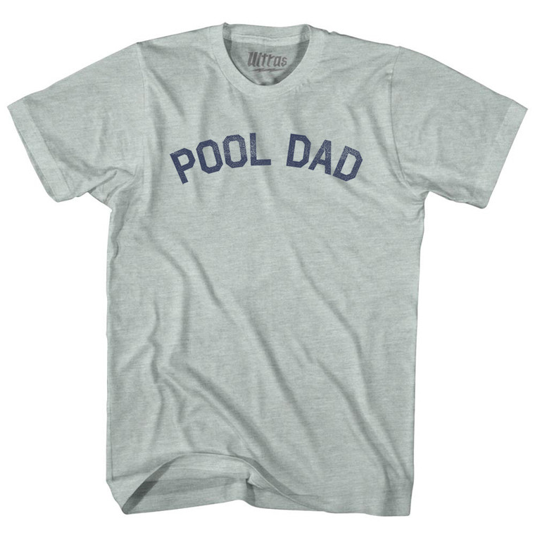 Pool Dad Adult Tri-Blend T-shirt - Athletic Cool Grey