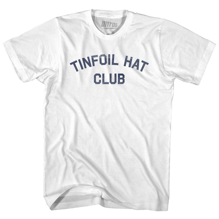 Tinfoil Hat Club Adult Cotton T-shirt - White