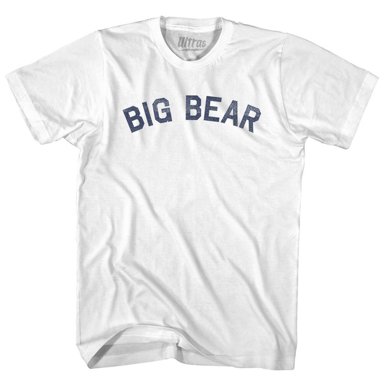 Big Bear Womens Cotton Junior Cut T-Shirt - White