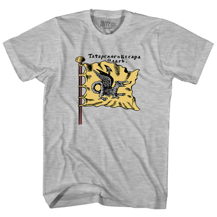 Dragon Flag Adult Cotton T-shirt - Grey Heather