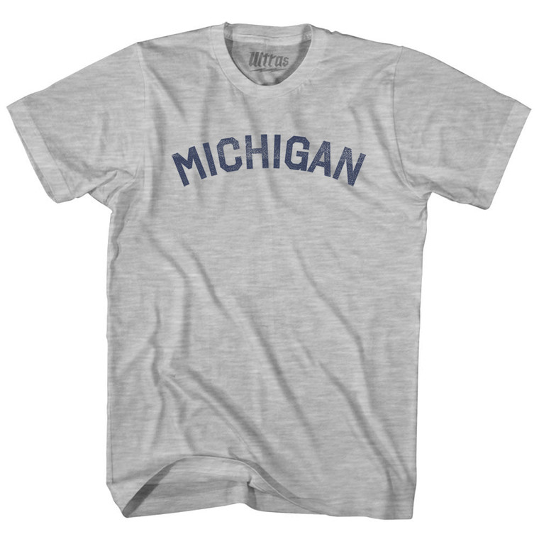 Michigan Youth Cotton T-shirt - Grey Heather