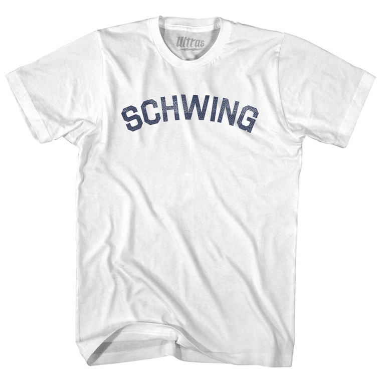 Schwing Womens Cotton Junior Cut T-Shirt - White