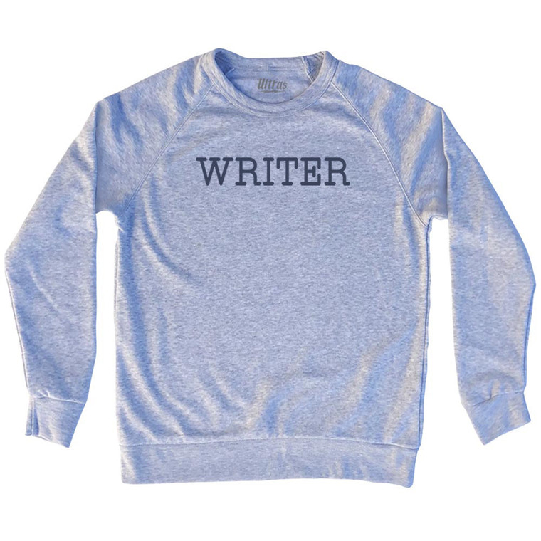 Writer Adult Tri-Blend Sweatshirt - Grey Heather