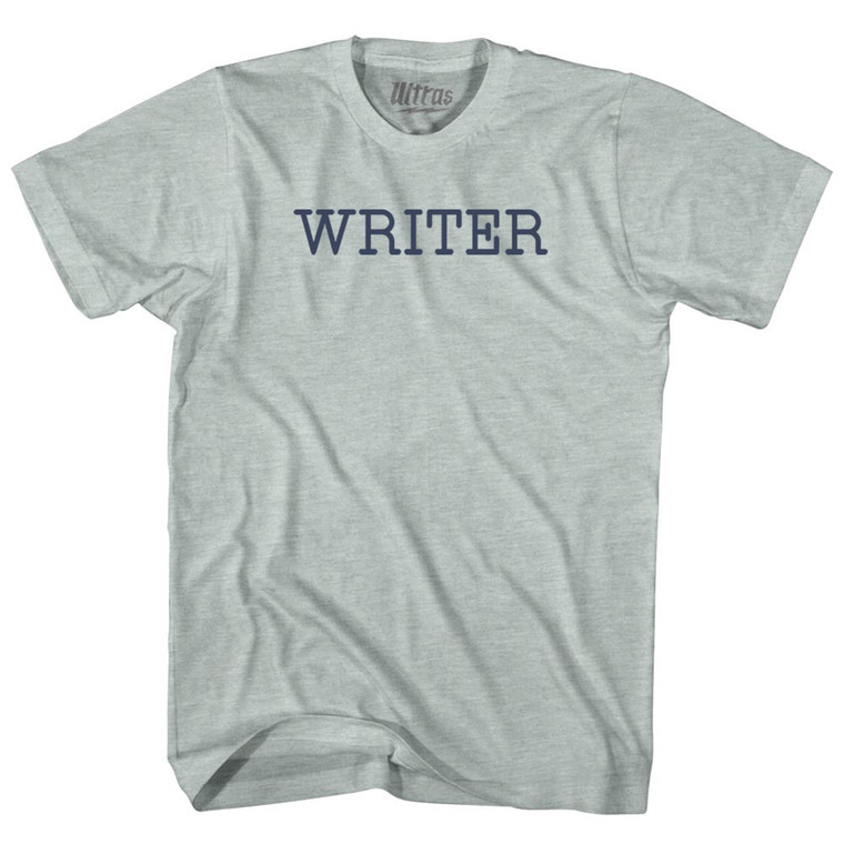 Writer Adult Tri-Blend T-shirt - Athletic Cool Grey