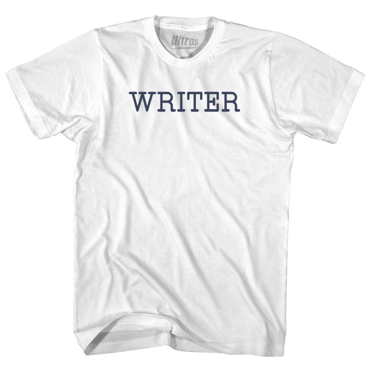 Writer Youth Cotton T-shirt - White