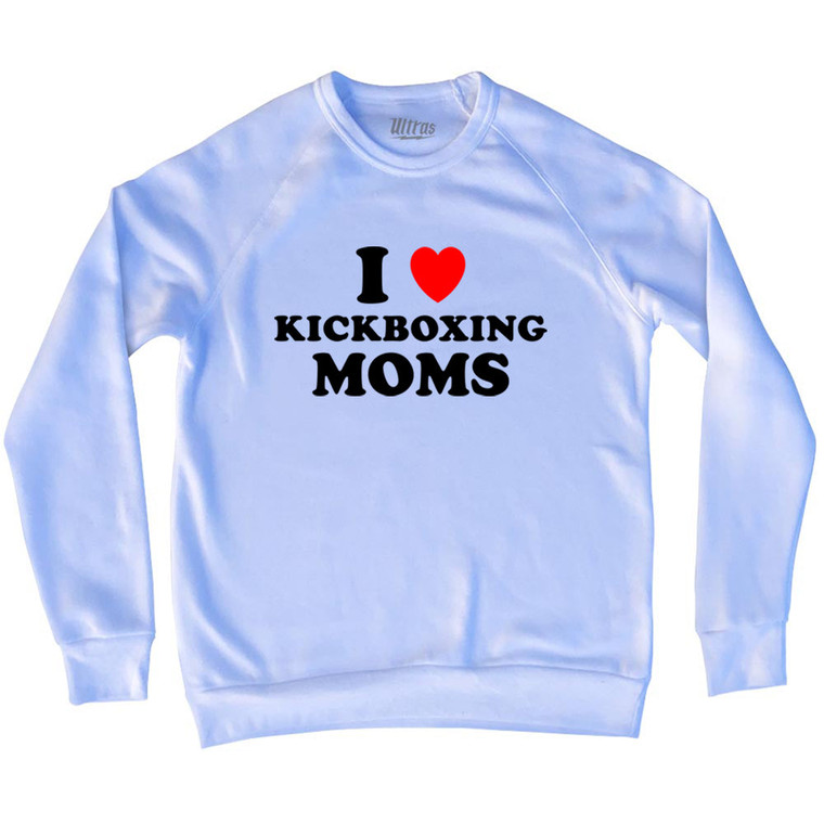 I Love Kickboxing Moms Adult Tri-Blend Sweatshirt - White