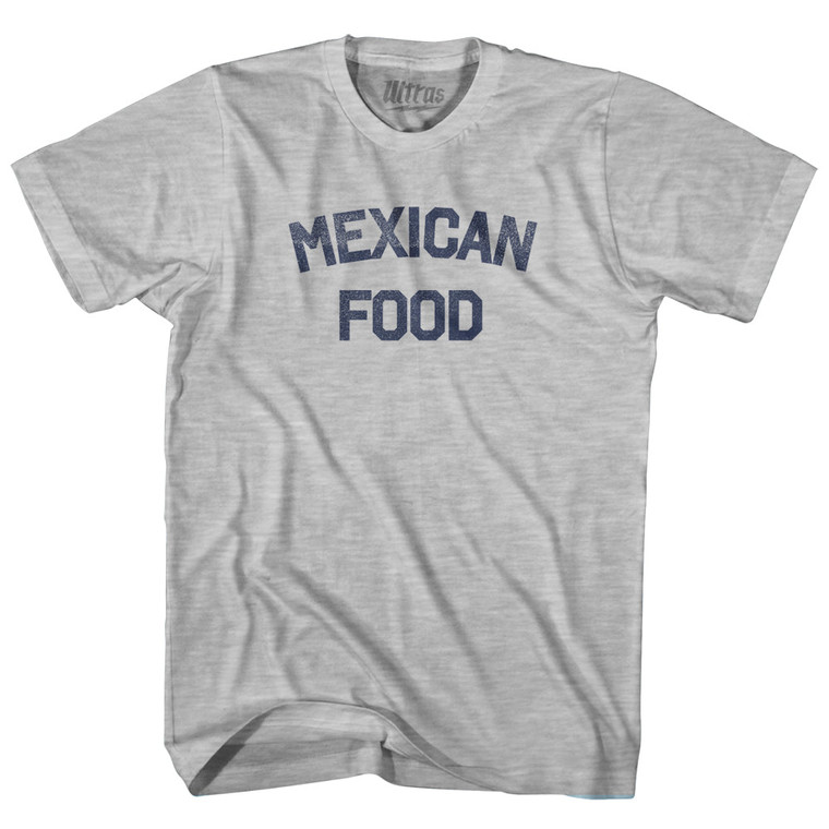 Mexican Food Adult Cotton T-shirt - Grey Heather