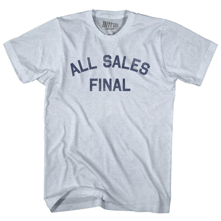 All Sales Final Adult Tri-Blend T-shirt - Athletic White