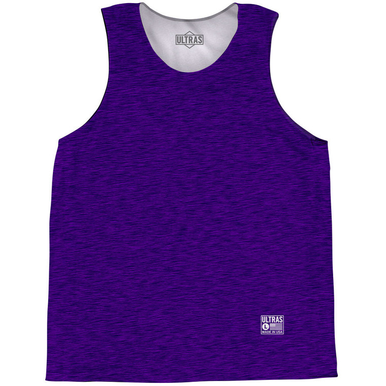 Heathered Basketball Singlets - Purple Violet Laker