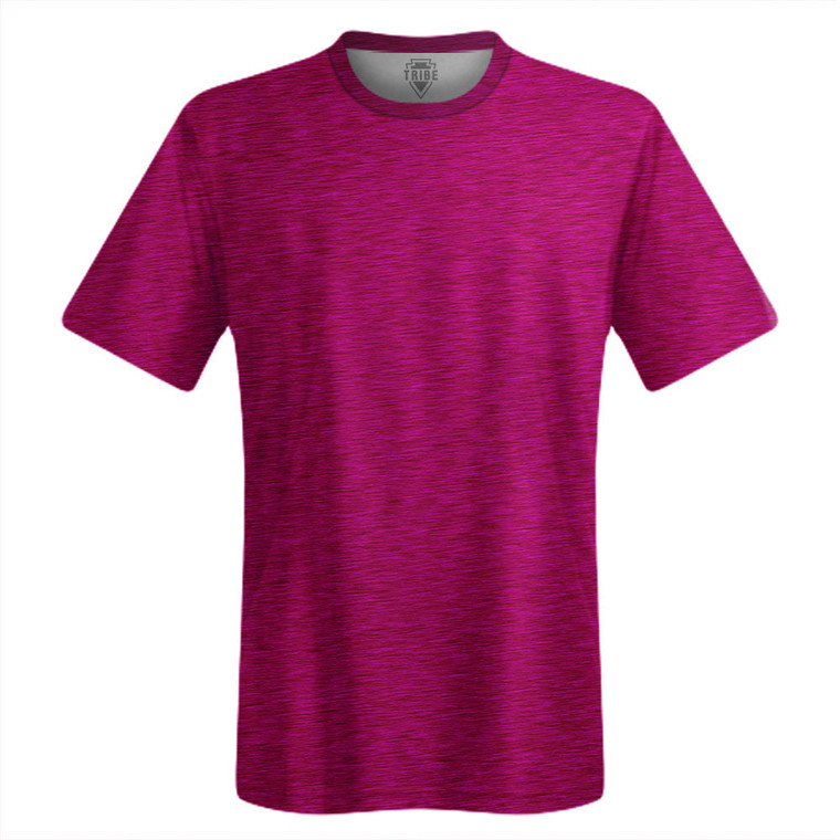 Heathered Lacrosse Shooter Shirt - Pink Fuschia