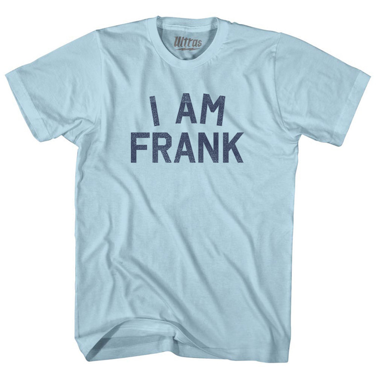 I Am Frank Adult Cotton T-shirt - Light Blue