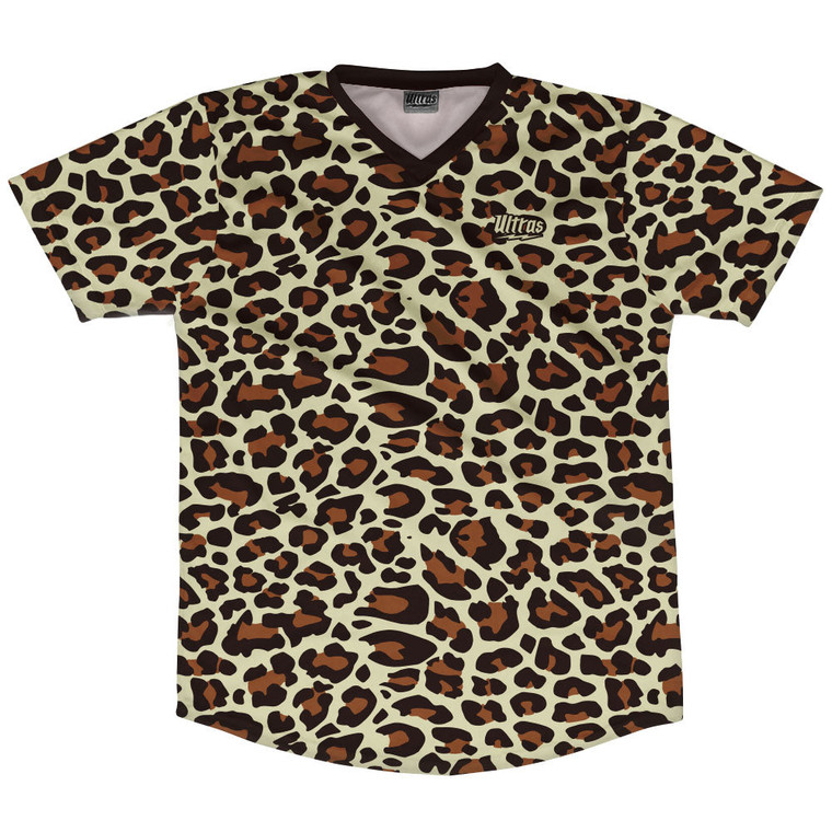 Cheetah Pattern Soccer Jersey Made In USA - Vegas Gold