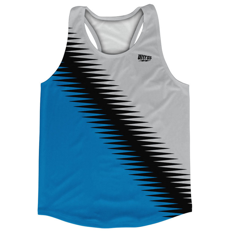 Lightning Fast Pattern Running Track Tops Made In USA - Surf Blue Black Cool Grey Medium