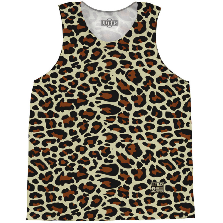 Cheetah Pattern Basketball Singlets - Vegas Gold