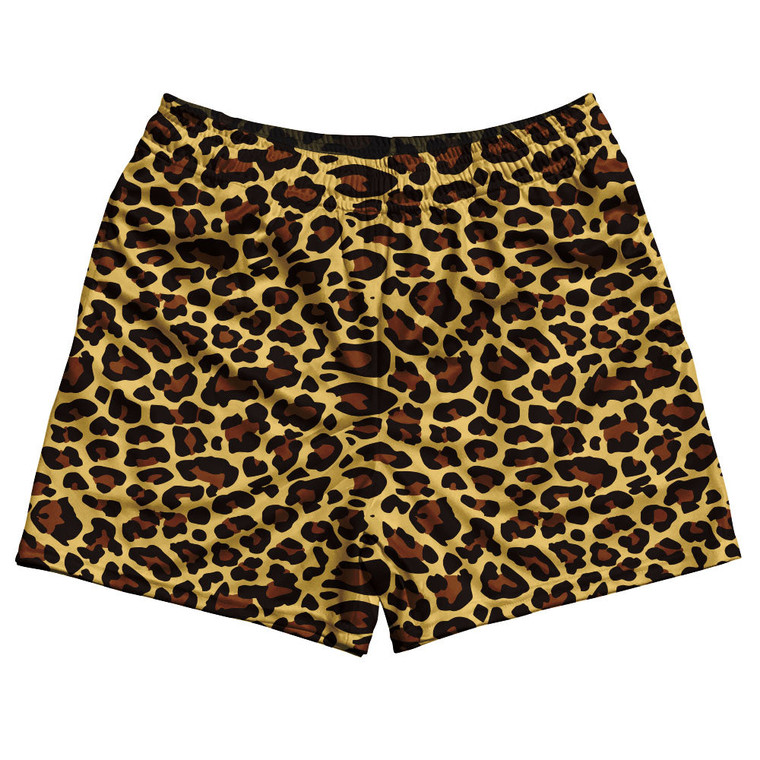 Cheetah Pattern Lacrosse Shorts Made In USA - Yellow