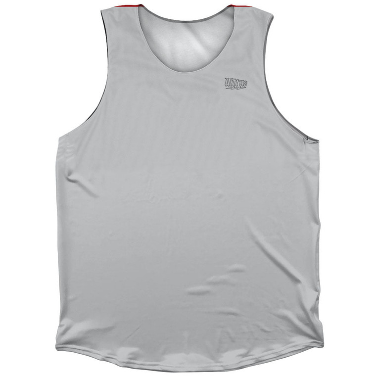 Ultras Running Outline Logo Athletic Tank Top - Grey Medium