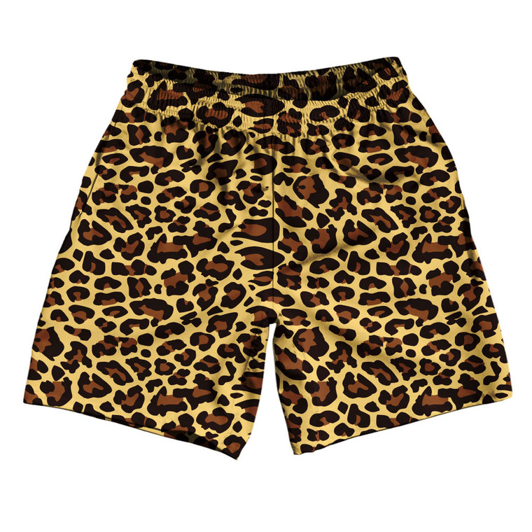Cheetah Pattern Soccer Short Made In USA - Yellow