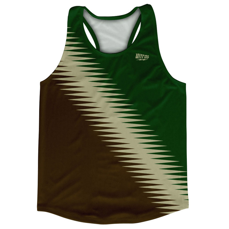 Lightning Fast Pattern Running Track Tops Made In USA - Dark Brown Light Brown Hunter Green Lightning Fast Pattern Running Track Tops Made In USA - Dark Brown Light Brown Hunter Green