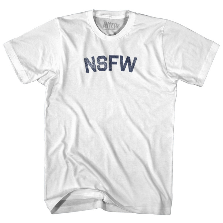 NSFW Womens Cotton Junior Cut T-Shirt - White