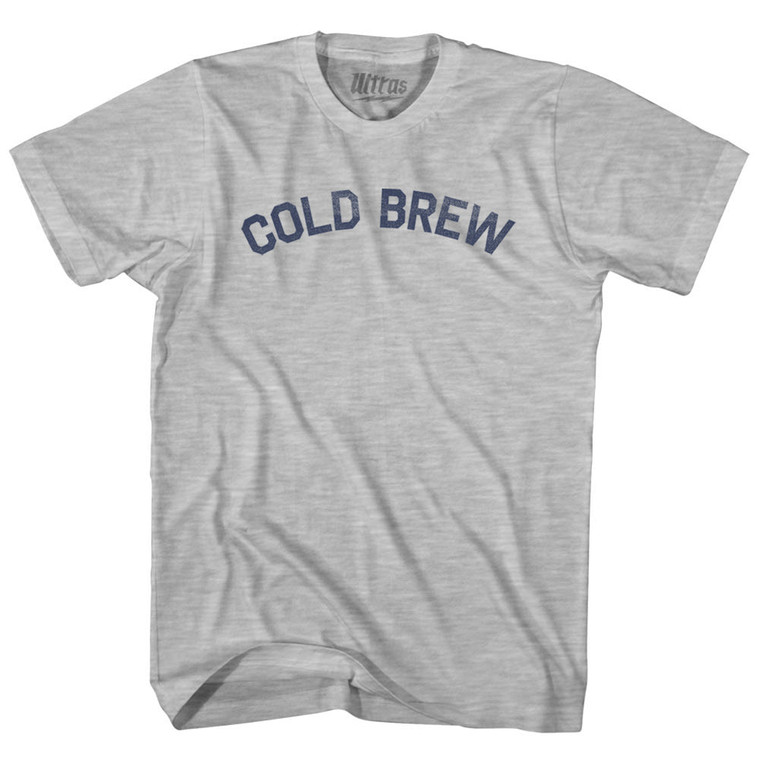 Cold Brew Womens Cotton Junior Cut T-Shirt - Grey Heather