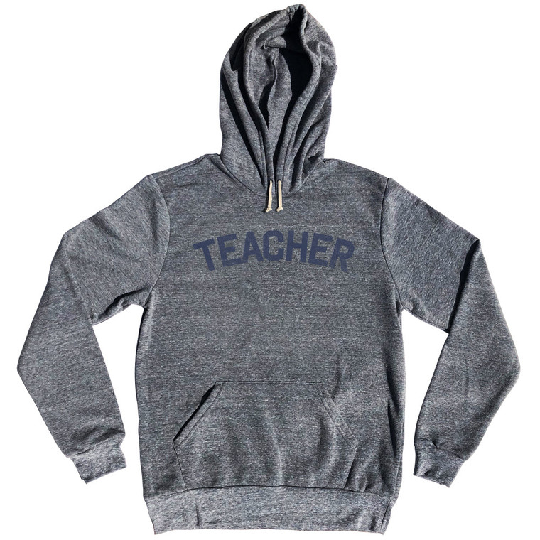 Teacher Tri-Blend Hoodie - Athletic Grey