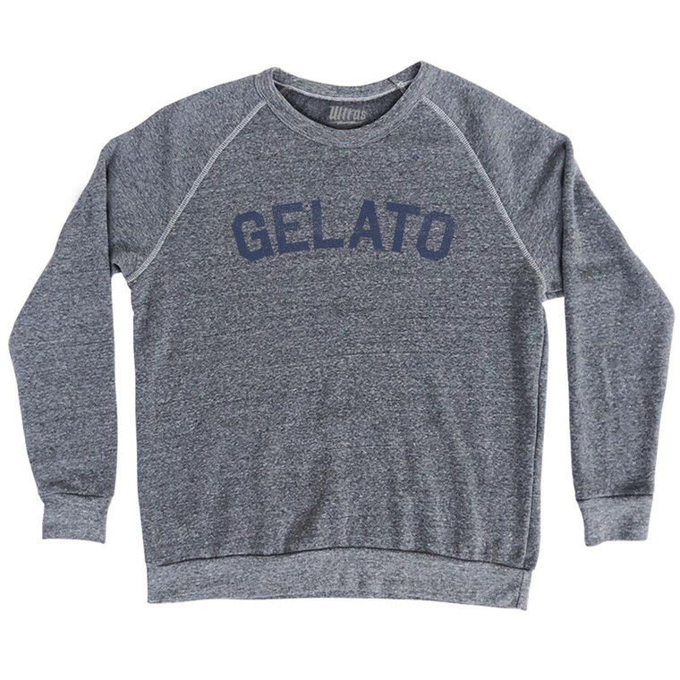 Gelato Adult Tri-Blend Sweatshirt - Athletic Grey