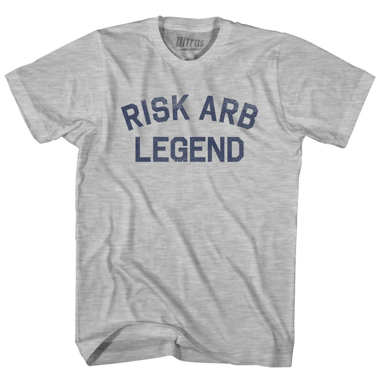 Risk Arb Legend Adult Cotton T-shirt - Grey Heather