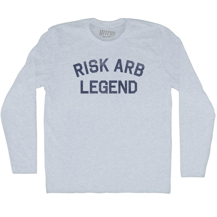 Risk Arb Legend Adult Tri-Blend Long Sleeve T-shirt - Athletic White Risk Arb Legend Adult Tri-Blend Long Sleeve T-shirt - Athletic White