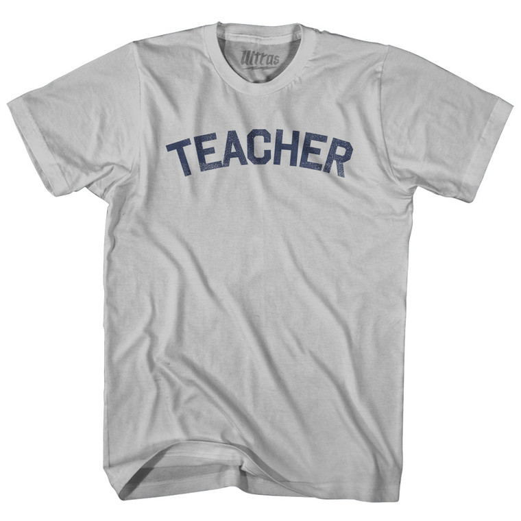 Teacher Adult Cotton T-shirt - Cool Grey