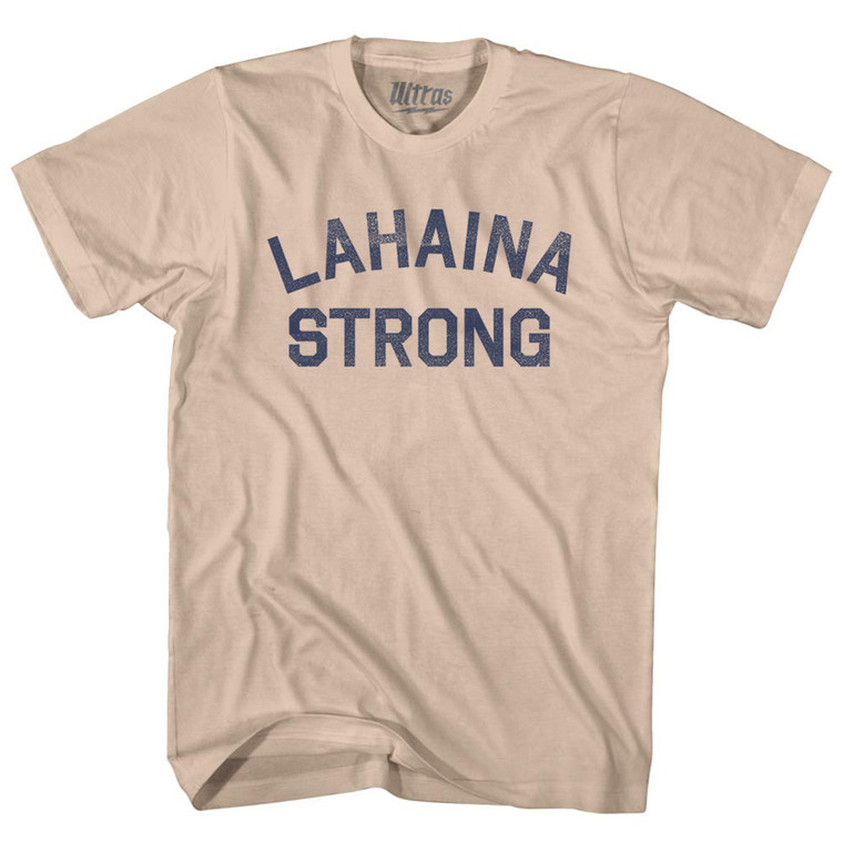 Lahaina Strong Adult Cotton T-shirt - Creme
