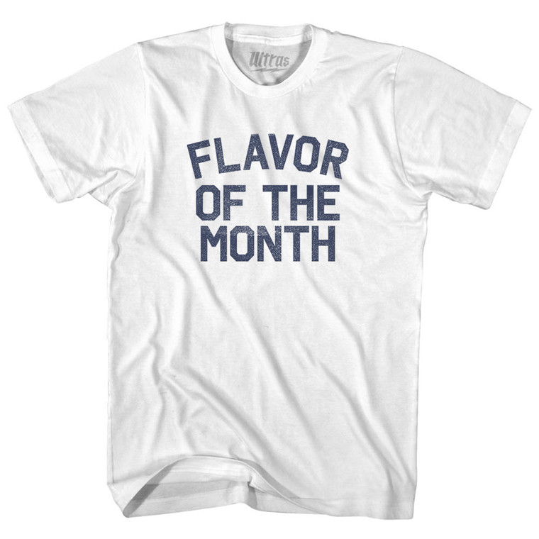 Flavor of the Month Womens Cotton Junior Cut T-Shirt - White