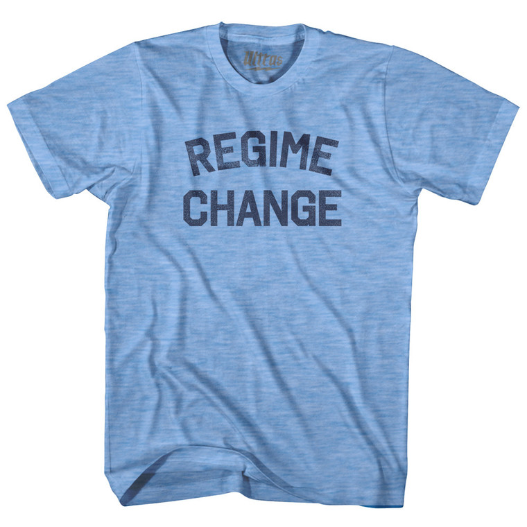 Regime Change Adult Tri-Blend T-shirt - Athletic Blue