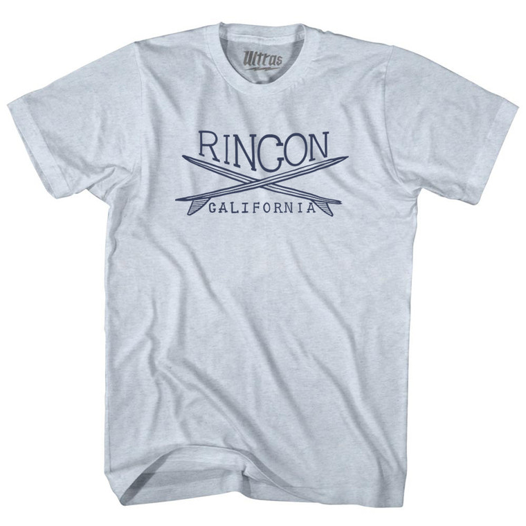 Rincon Surf Adult Tri-Blend T-shirt - Athletic White