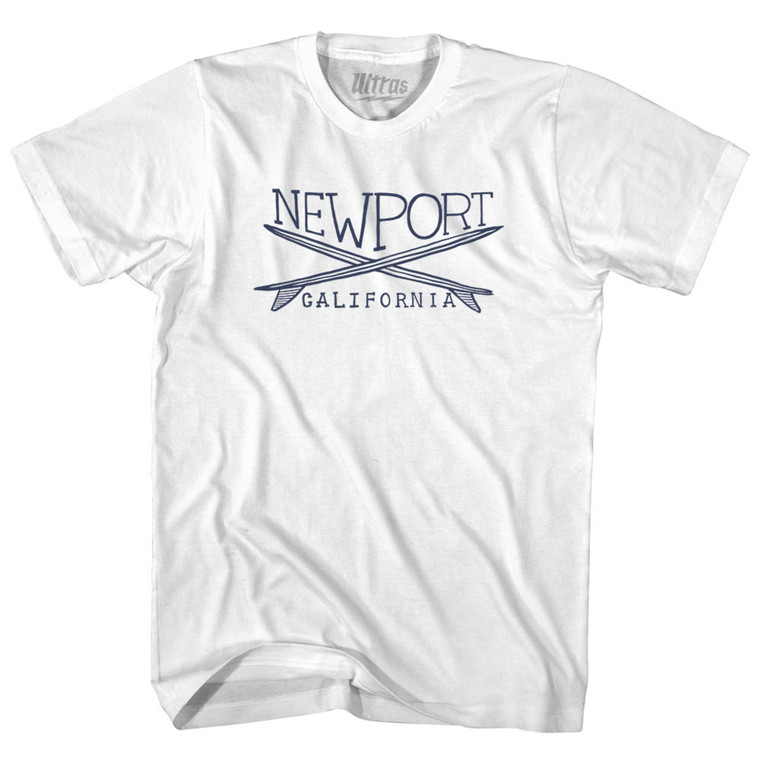 New Port Surf Adult Cotton T-shirt - White