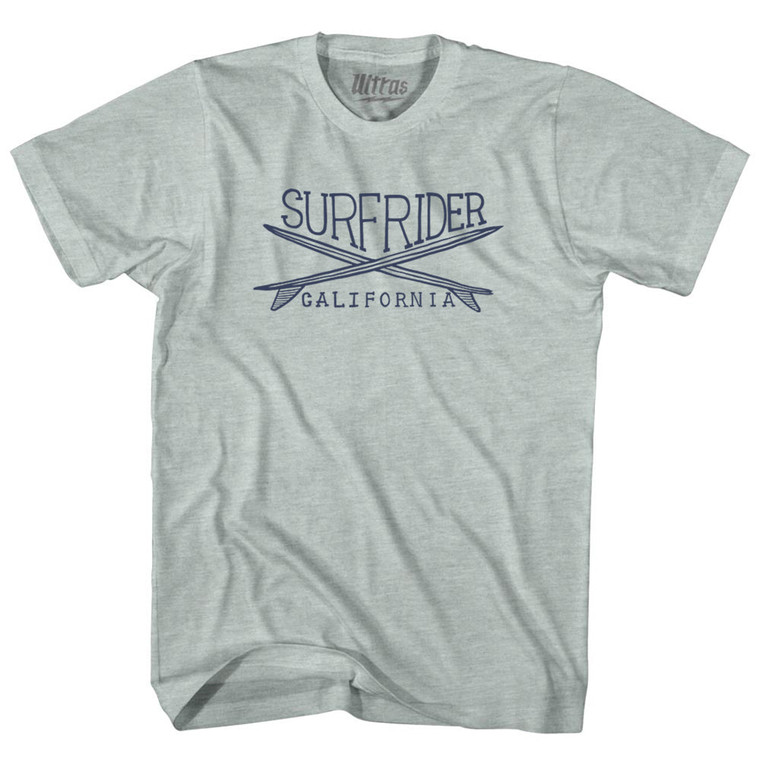 Surfrider Surf Adult Tri-Blend T-shirt - Athletic Cool Grey