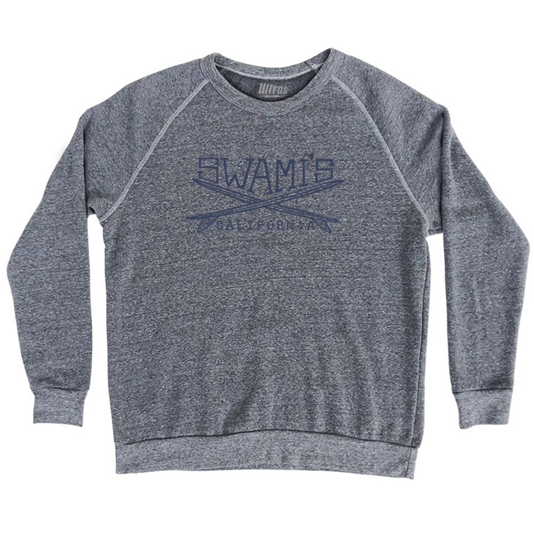 Swamis Surf Adult Tri-Blend Sweatshirt - Athletic Grey