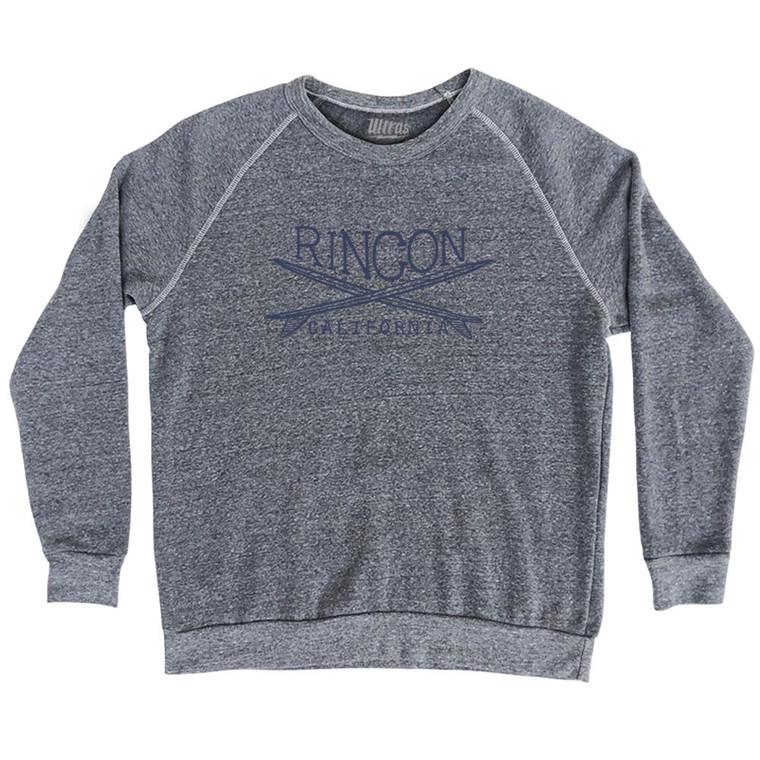 Rincon Surf Adult Tri-Blend Sweatshirt - Athletic Grey