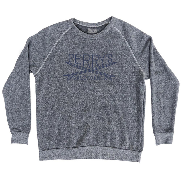 Perrys Surf Adult Tri-Blend Sweatshirt - Athletic Grey