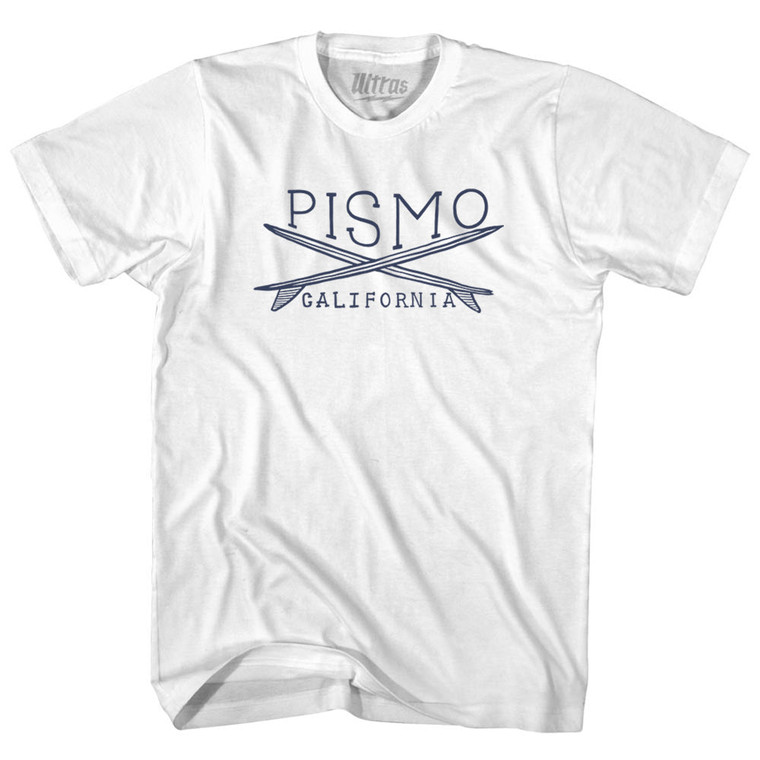 Pismo Surf Adult Cotton T-shirt - White