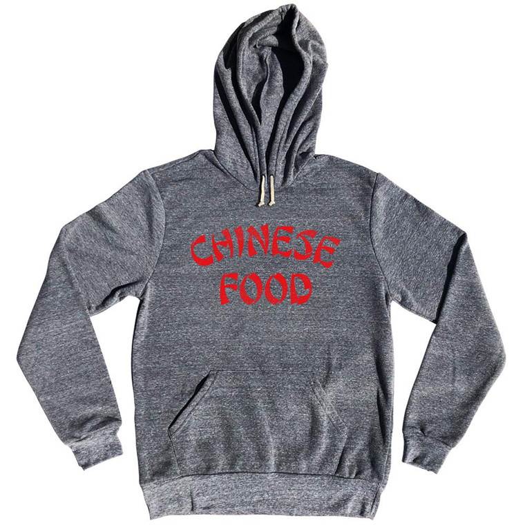 Chinese Food Tri-Blend Hoodie - Athletic Grey