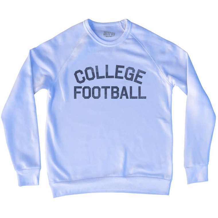 College Football Adult Tri-Blend Sweatshirt - White